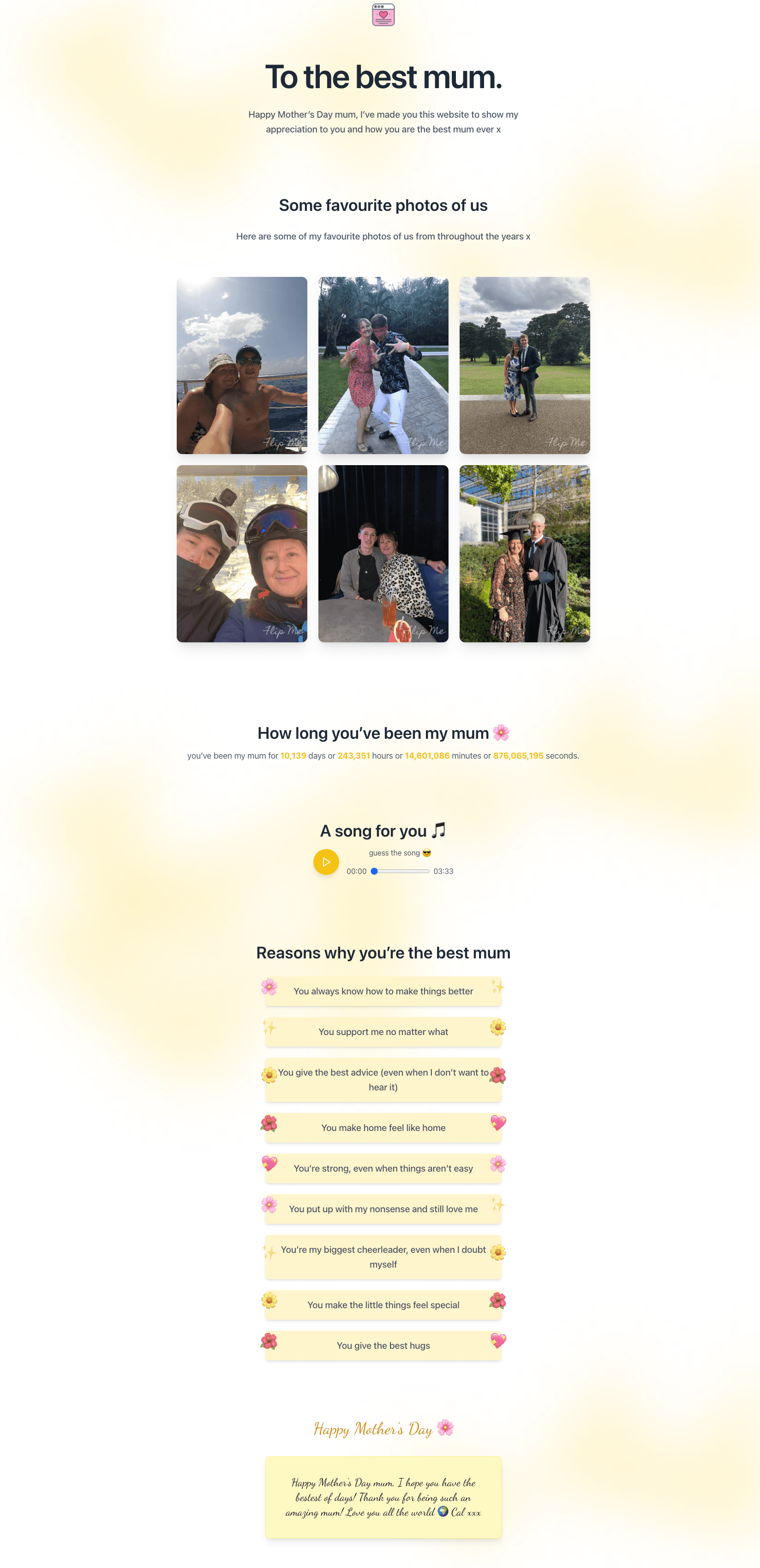 Mother's Day Screenshot